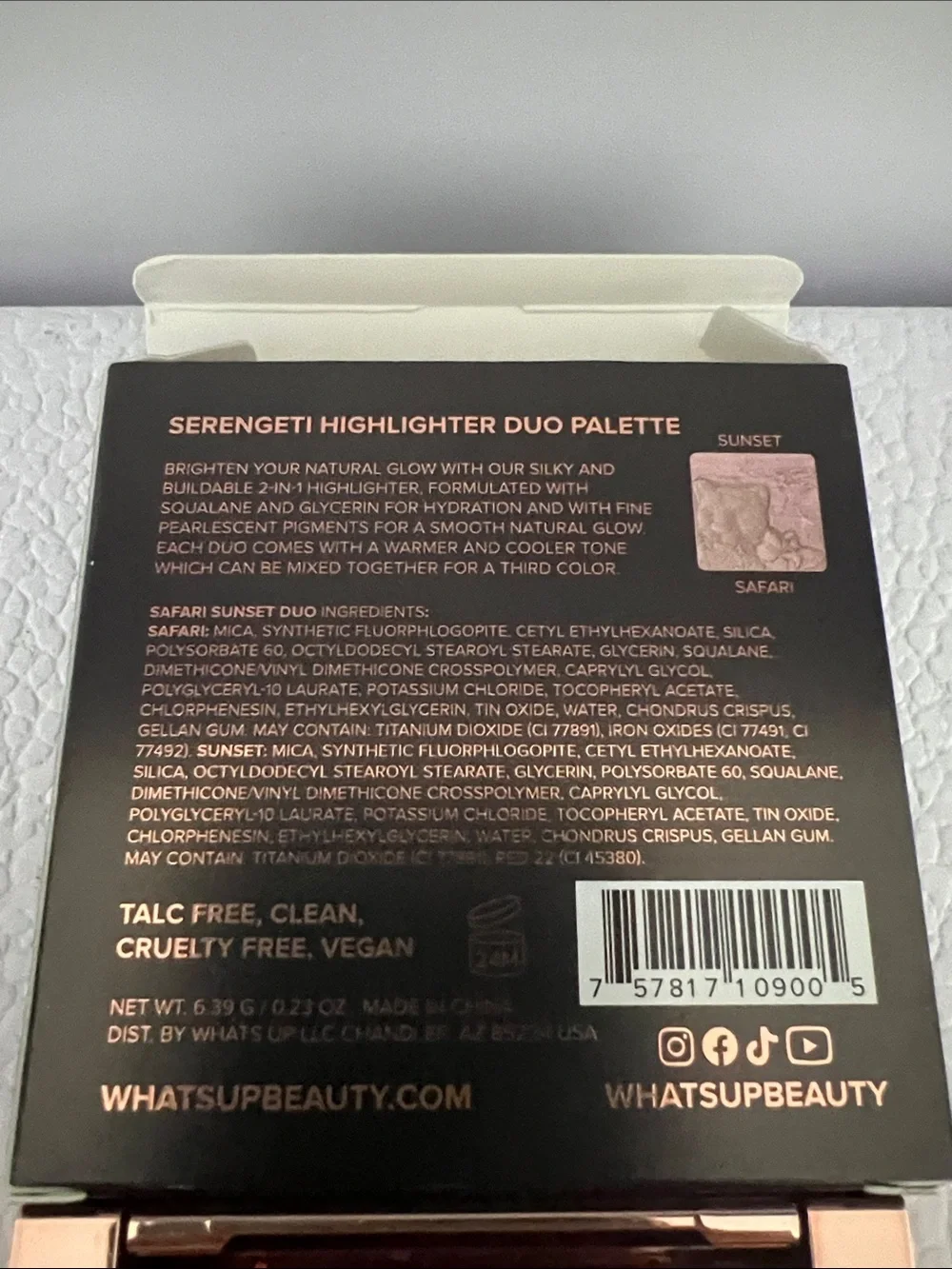 Serengeti Highlighter & Geodes Eyeshadow Palette duo